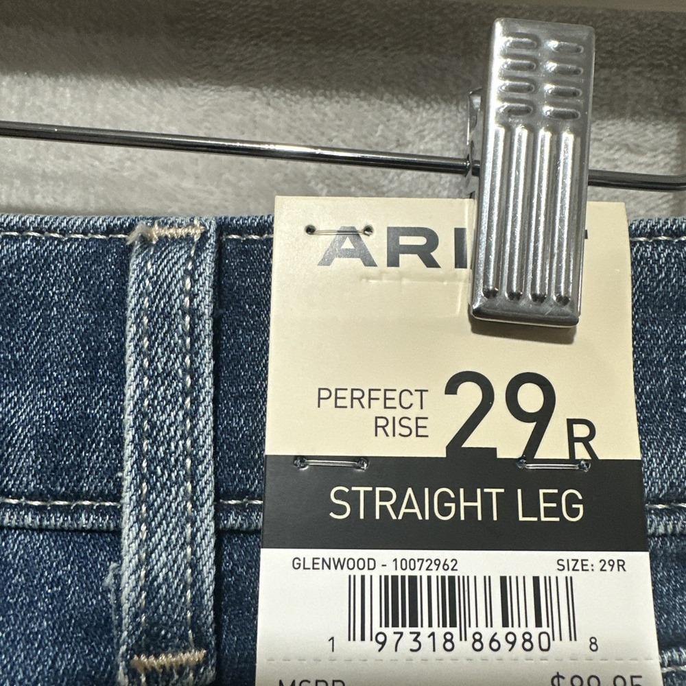 Ariat Real Jeans Women's Size 29 Perfect Rise Straight Leg Cowgirl Western NWT - Picture 4 of 8
